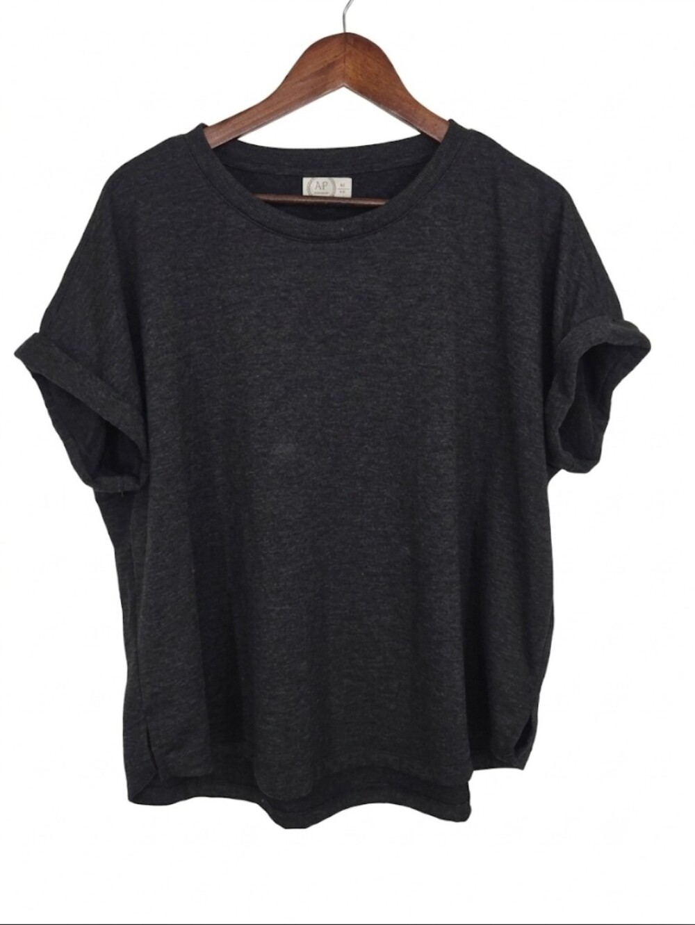 Maurices‎ plain gray, heavier short sleeve top